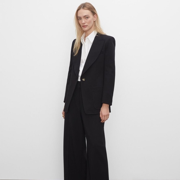 Club Monaco Black Twill Blazer - Picture 9 of 10